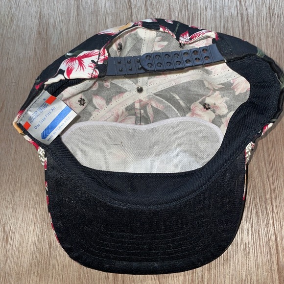 Vintage Floral Mel's Place Boca Raton Florida Trucker Rope Mesh Cap Hat Snapback - Picture 4 of 6